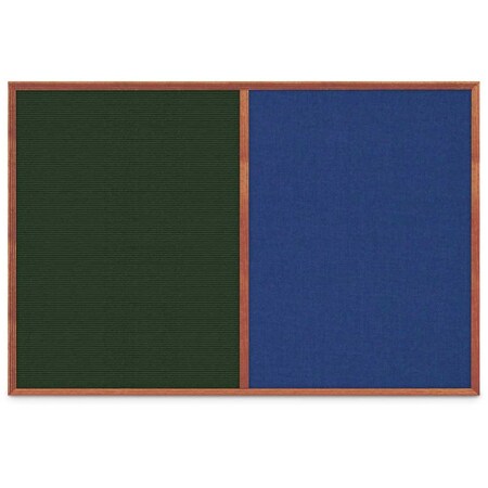 United Visual Products Slim Style Indoor Enclosed Corkboard, 30 UV503SC-BLACK-BLSPRU
